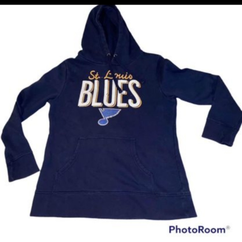 NHL Fanatics STL Blues Navy hoodie Size Medium